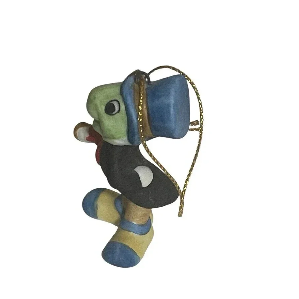 Vintage Disney Jimmy Cricket 2.5” Ceramic Figure Japan Ornament
